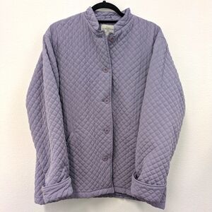 Nordstrom Lilac/Lavender Diamond Quilted Lightweight Down Jacket sz L
